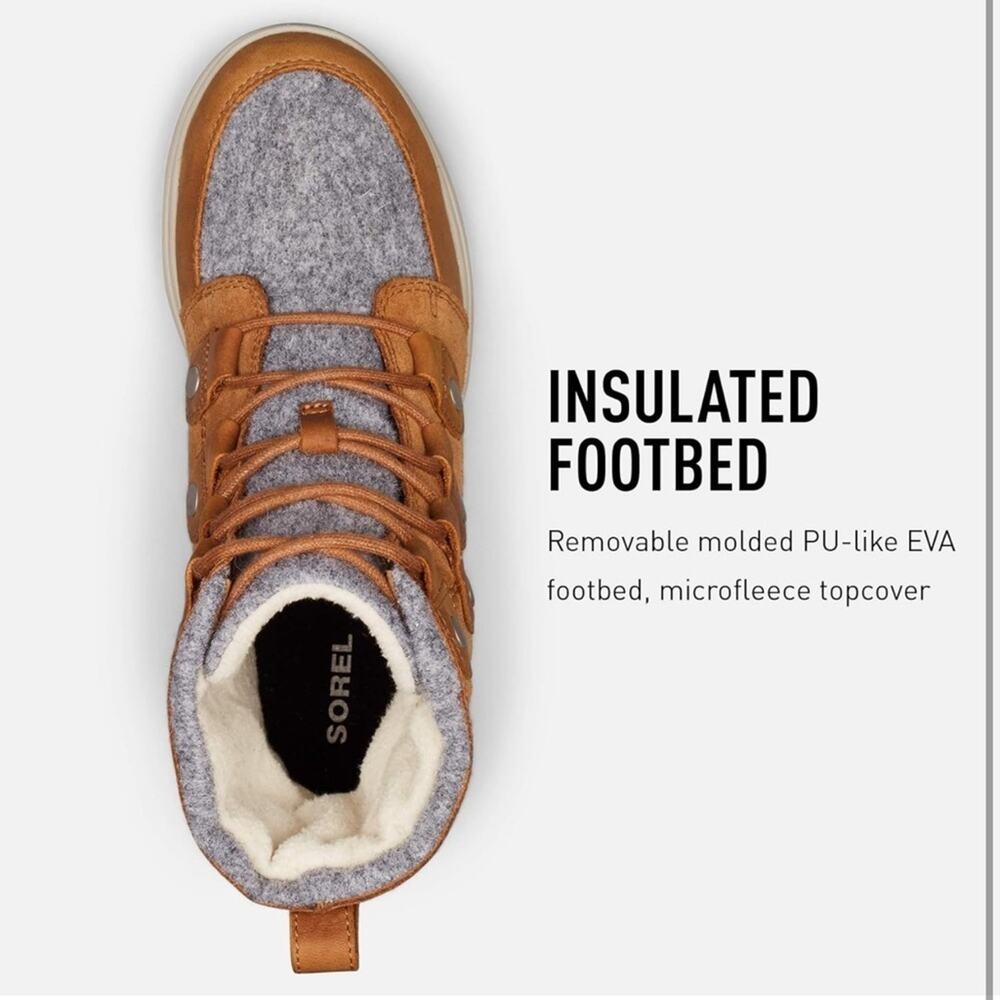 Sorel Explorer Joan Winter Boot in Camel Brown Women’s Size 6 - Picture 4 of 14